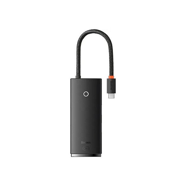 Hub Baseus Série Lite BS-OH020 6 em 1 USB-C - Preto (WKQX050101)