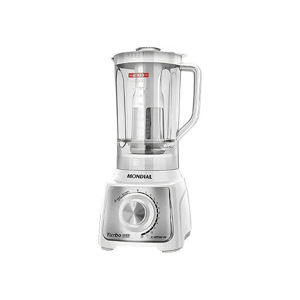 Liquidificador Mondial Turbo L-1200WI 220V - Branco 3L