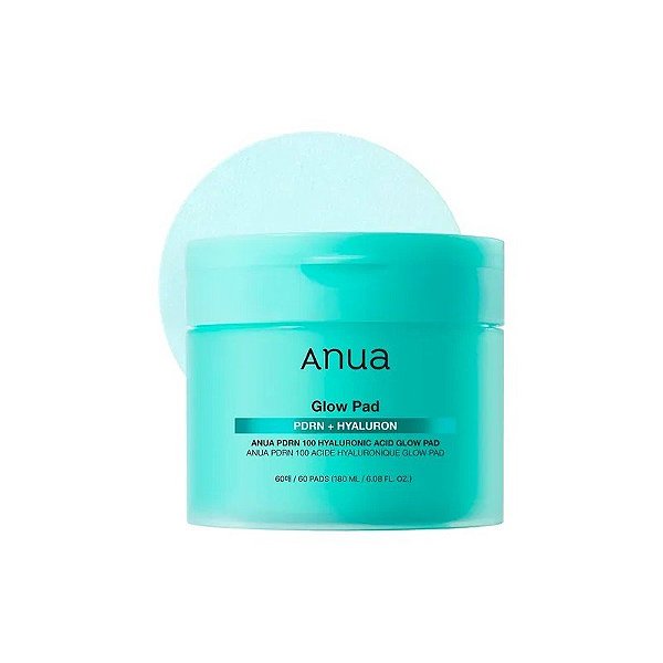 Almofadas Tônicas Anua Glow PDRN + Hyaluron 60 Unidades