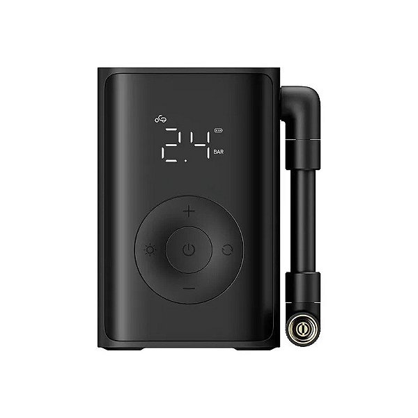 Compressor de Ar Portátil Xiaomi Portátil Elétrico Compacto MJBXCQBQW - Recarregável - com Lanterna - Preto