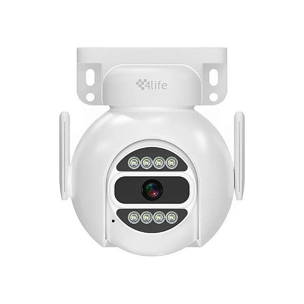 Câmera de Vigilância IP 4LIFE FLD8G 2.5K 4MP Wifi - Branco