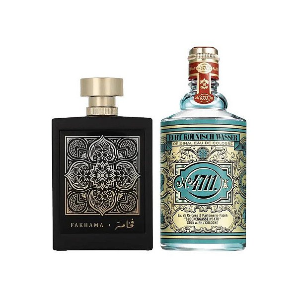 Kit Perfume Assala Prime Fakhama + Colônia 4711 Original - Unissex - 100ML + 200ML