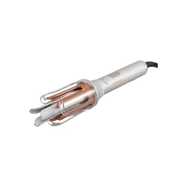 Modelador de Cabelo Enzo Profissional EN-1966 750 W 220V - Branco/Laranja