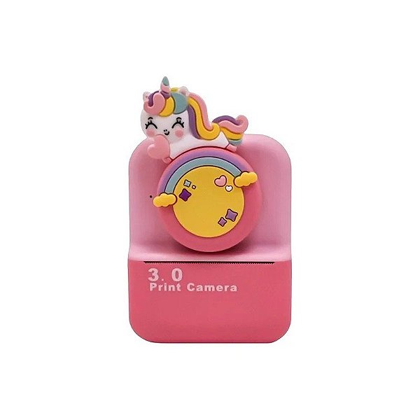 Câmera Digital Infantil com Impressão Térmica Satellite A-DV936 Tela 2" - Rosa