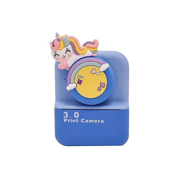 Câmera Digital Infantil com Impressão Térmica Satellite A-DV935 Tela 2" - Azul