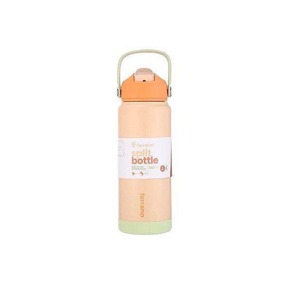 Copo Térmico Terrano Split - 750ML - com Canudo - Coral