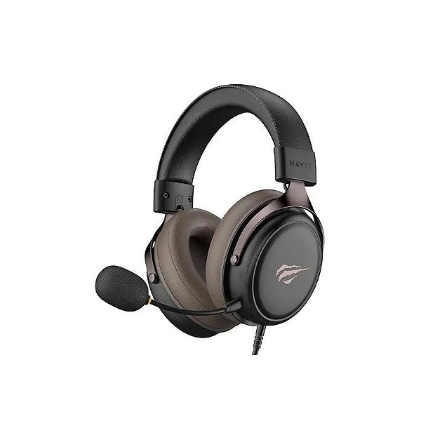 Fone de Ouvido Gamer Havit NV-H2015Y-N 3.5 MM - Preto/Marrom