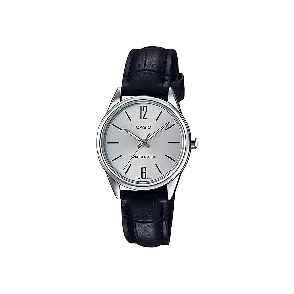 Relógio Casio LTP-V005L-7BUDF Analógico Feminino - Prata/Preto
