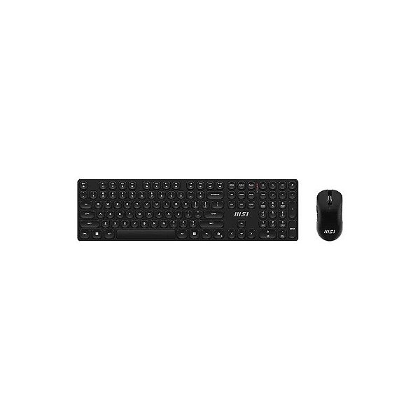 Kit Teclado e Mouse MSI Forge K210 S11-43CE202-Y92 Sem Fio - Preto