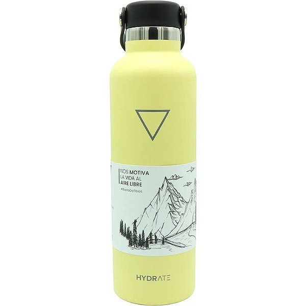 Garrafa Térmica Hydrate 700 Amarelo Pastel 710mL