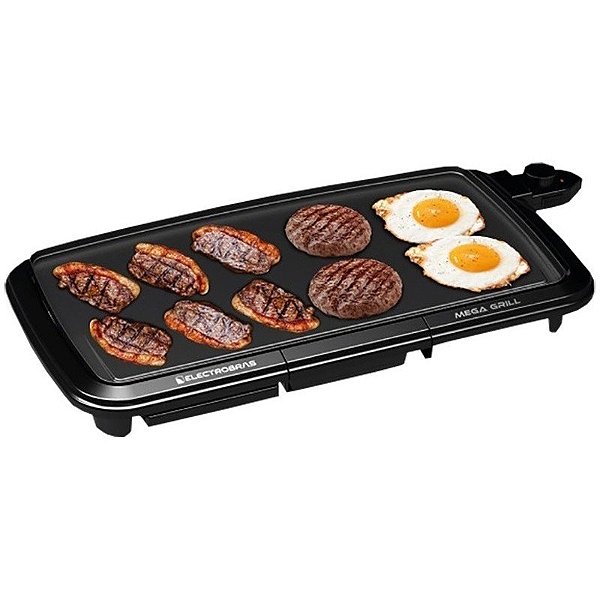 Churrasqueira Elétrica Electrobras EBGR-50 Mega Grill 1800 Watts 110V/60Hz Preto