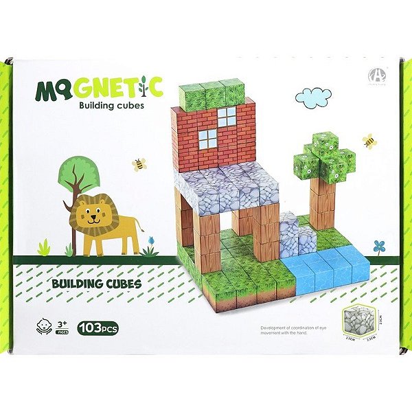 Jogo de Cubos Magnéticos de Construção Chuang Huang - CH1273 (103 peças)