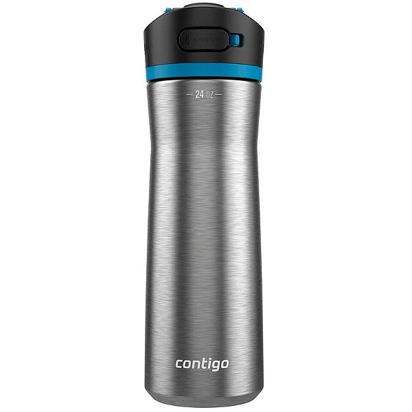 Garrafa Térmica Contigo Ashland Chill 2,0 709mL - Azul Papoula/Papoila Azul