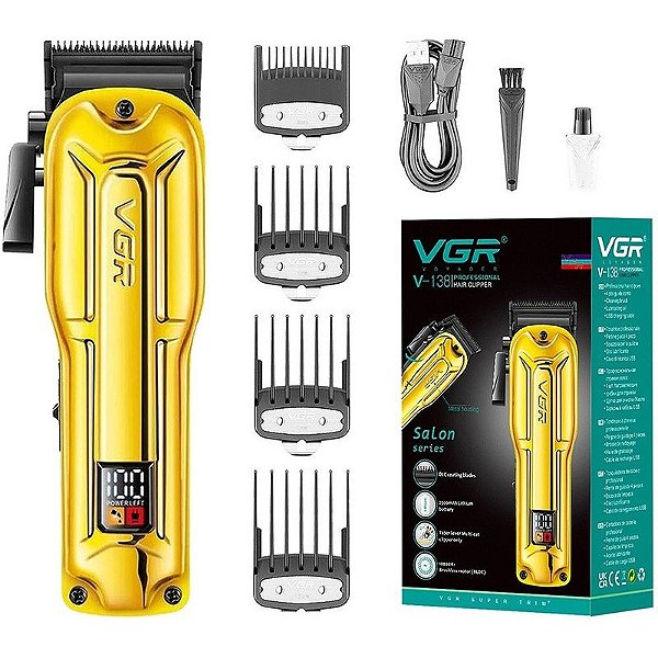 Cortador de Cabelo VGR Voyager Hair Clipper V-138 Dourado