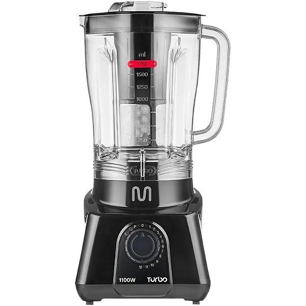 Liquidificador Multi Home LQ1102 Turbo 1100 2.6L 1100W 220V/60Hz Preto