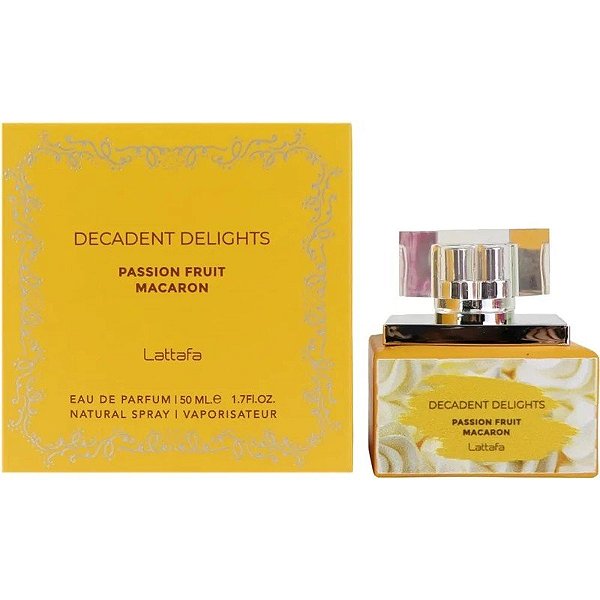 Perfume Lattafa Decadent Delights Maracujá Macaron EDP 50mL - Feminino