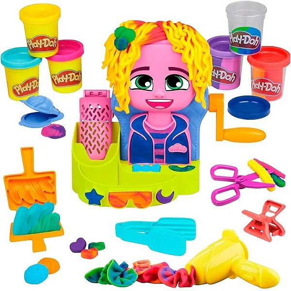 Massa de Modelar Play-Doh Cabeleireiro com Estilo Hasbro - F8807
