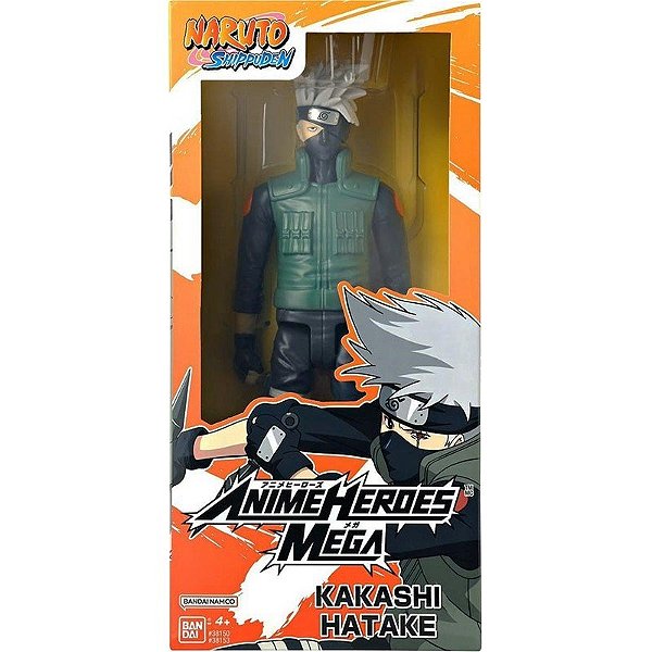 Boneco Naruto Kakashi Hatake Anime Heroes Mega Bandai - 38150-38153