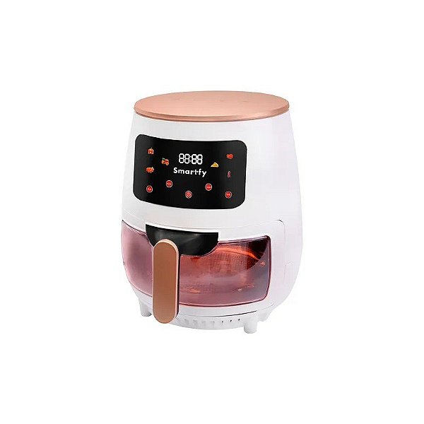 Fritadeira Elétrica Air Fryer Smartfy AF01W - 900W -3.6L - 110V/60HZ - com Visor - Branco