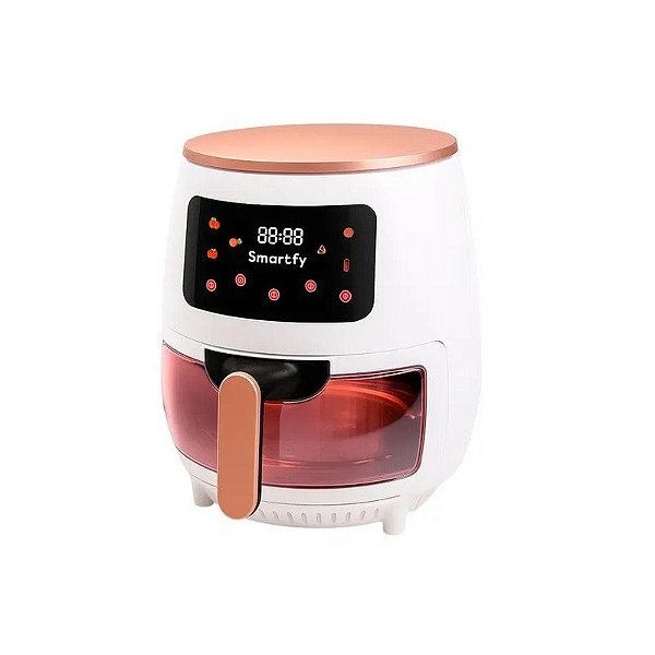 Fritadeira Elétrica Air Fryer Smartfy AF01W 110V Branco Digital/Branca 3.6L