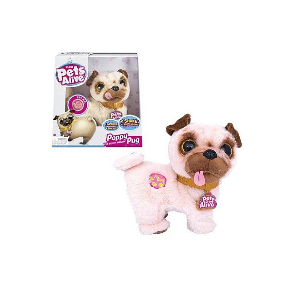 Cão de Brinquedo Pets Alive Poppy - O Pug que Dança