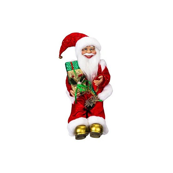 Boneco Decorativo de Natal Papai Noel Sentado 60cm