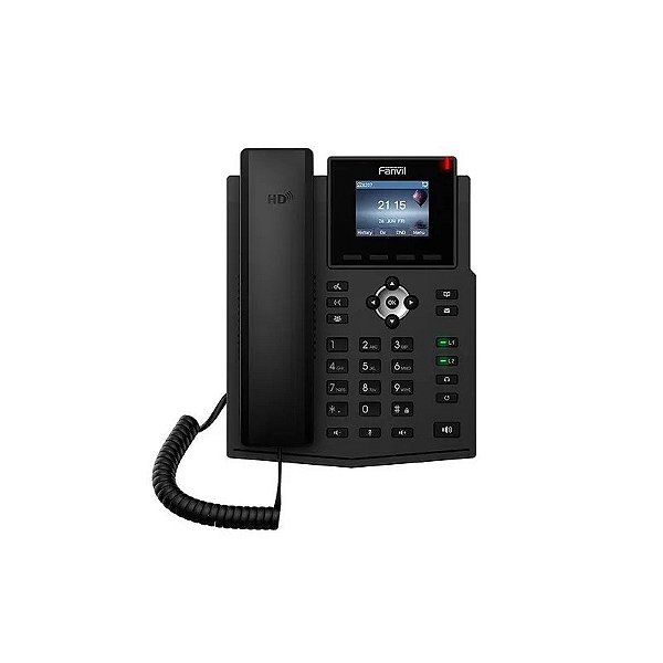 Telefone Fanvil X3S(V2) IP 4 Linhas Sip LCD Color