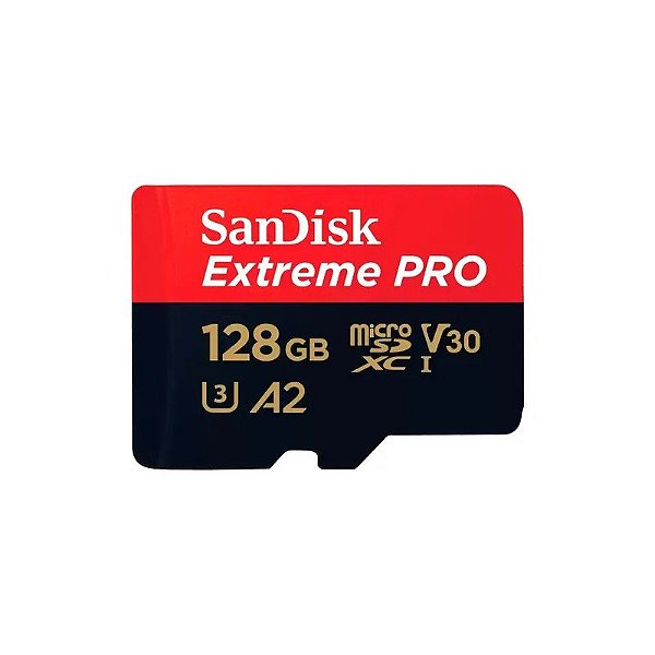 Cartão de Memória Sandisk Micro SDXC Extreme Pro 128GB 200 MB/s - SDSQXCD-128G-GN6MA