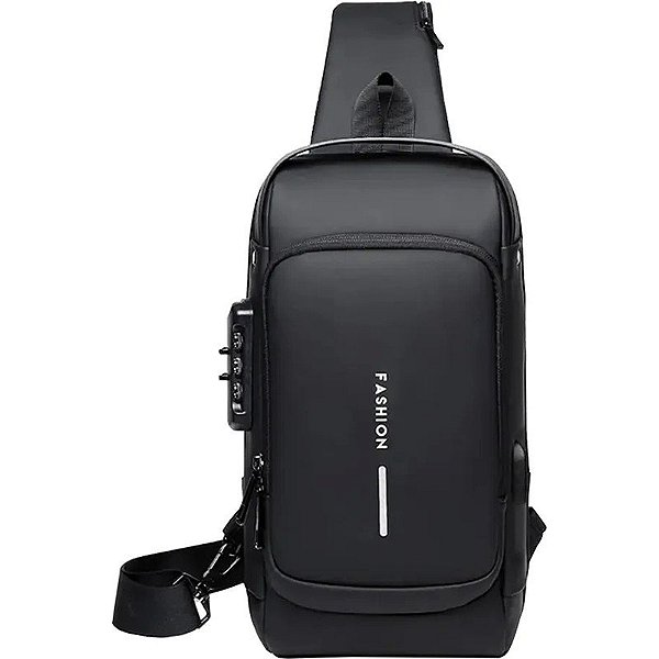 Bolsa com Cadeado Fashion 838 - Preto