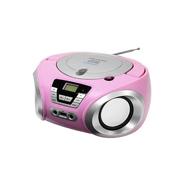 Sistema Micro Mega Star MP1842BT USB Bivolt - Rosa/Cinza