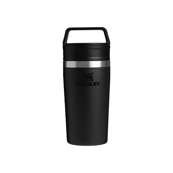 Copo Térmico Stanley Café Para Levar com Tampa e Alça - Preto 2.0 354ML