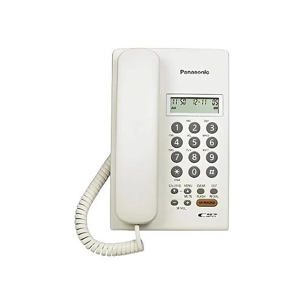Telefone com Fio Panasonic KX-TSC75 - Branco