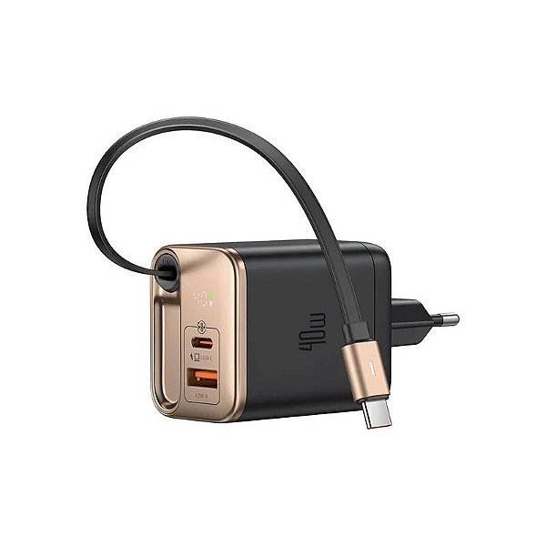 Carregador Mcdodo Gan 40W CH-4280 Tipo-A/Tipo-C - Dourado