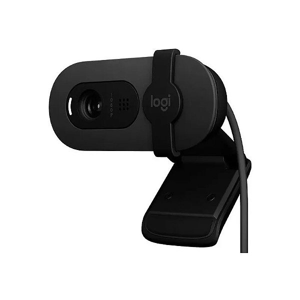 Webcam Logitech Brio 100 USB 2MP - Preta