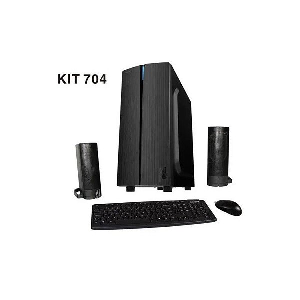 Kit Teclado e Mouse Satellite K-704 Português Preto