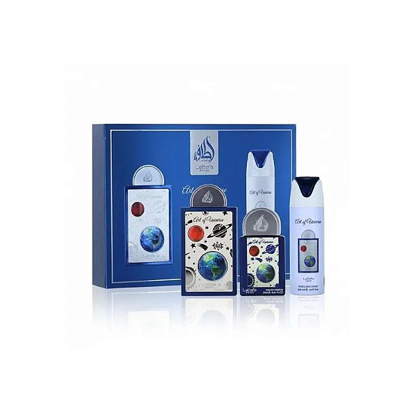Perfume Lattafa Pride Kit Art Of Universe + Spray Edp Unissex - 100ML/20ML/200ML