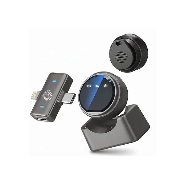 Microfone Sem Fio Smart Vision M18MINI - Cinza