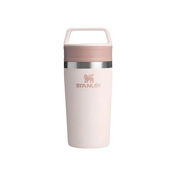 Caneca Térmica Stanley Café Para Viagem com Tampa e Alça - Rose Quartz 354ML