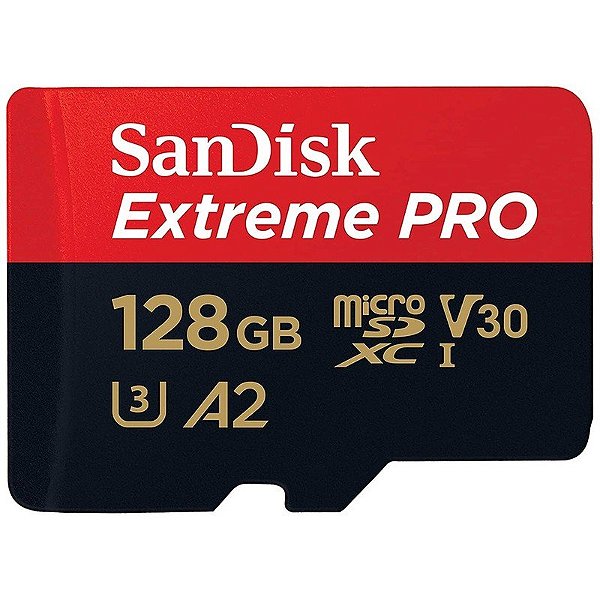 Cartão de memória micro SD Sandisk 128GB Extreme PRO SDXC/UHS-I 200MB/s