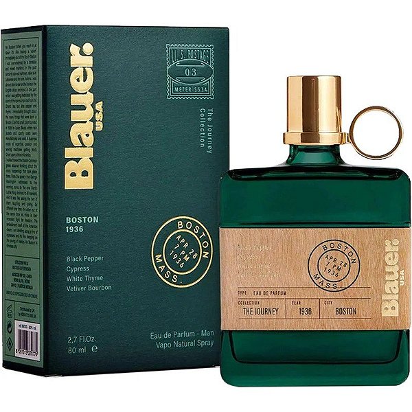 Perfume Blauer The Journey Boston 1936 EDP 80mL - Masculino