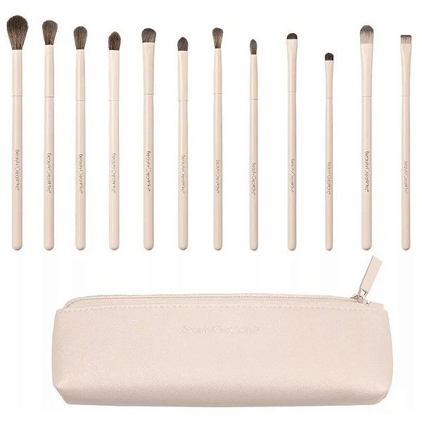 Kit Pincel Bush Beauty Creations Nu X (12 Peças)