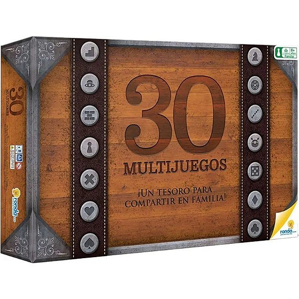 Jogo de Tabuleiro Multijogos 30 Jogos - 051026