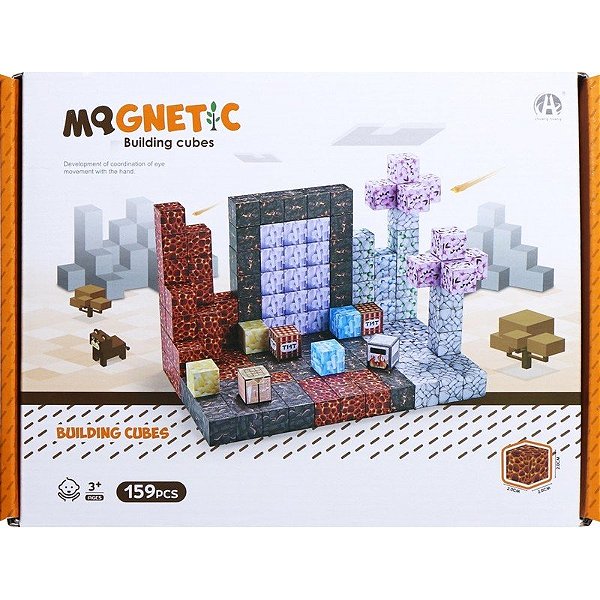 Jogo de Cubos Magnéticos de Construção Chuang Huang - CH1338 (159 peças)