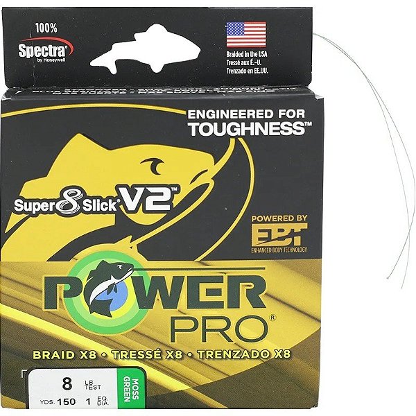Linha Multifilamento Shimano Power Pro Super 8 Slick V2 8lb 4kg 0.13mm 135m