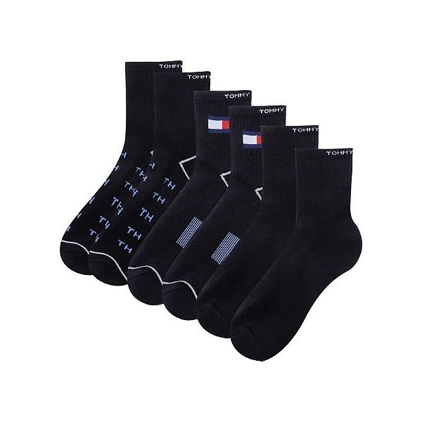 Par de Meias Tommy Hilfiger THM221QT03 001 - Masculino (3 pares)