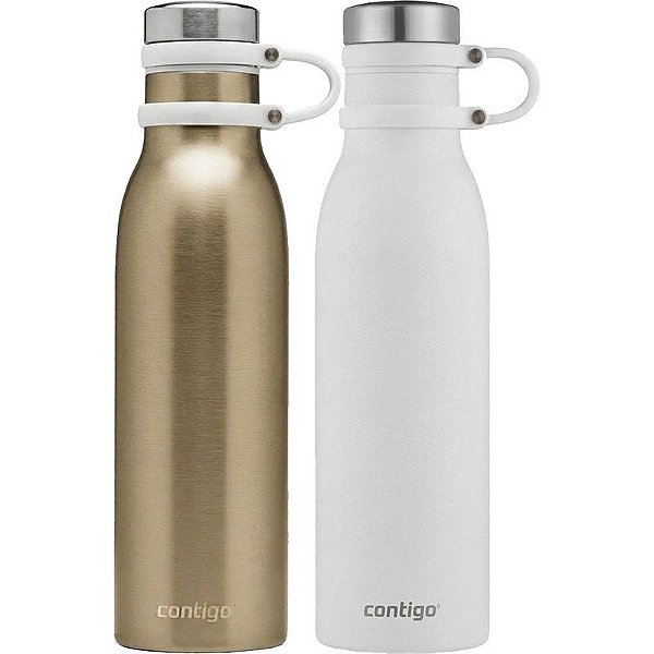 Kit Garrafa Térmica Contigo Couture Mattherhorn 591mL - Sal / Chardonay