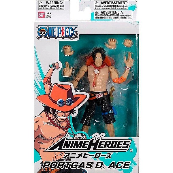 Boneco One Piece Portgas D. Ace Anime Heroes Bandai - 36930/36934