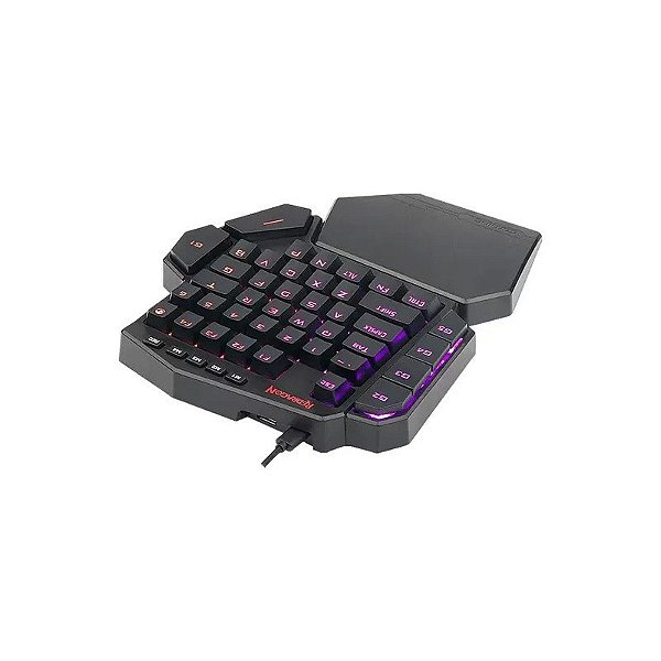 Teclado Gamer Redragon Diti One Hand K585 RGB Switch Marrom - Preto