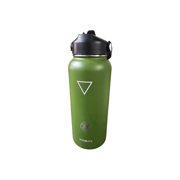 Garrafa Termo Hidratante Apf Paraguai com Adesivo 946ML - Verde