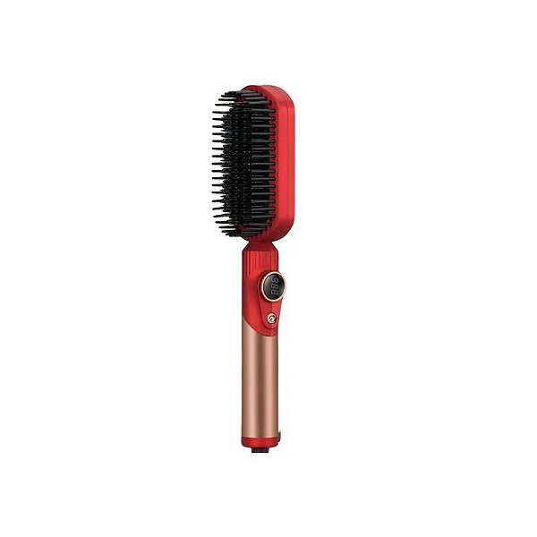 Escova Alisadora Enzo EN-4002 65W 2V - Vermelha